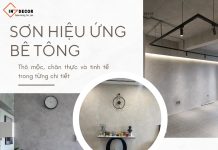 Phong cách đậm chất công nghiệp với sơn hiệu ứng bê tông Gindecor